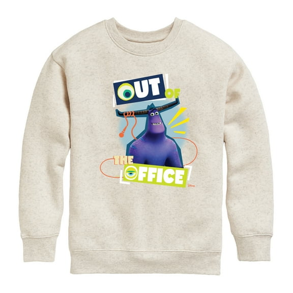Monsters Inc. - Out Of The Office Tylor - Toddler & Youth Crewneck Fleece Sweatshirt