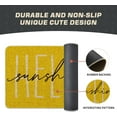 thumbnail image 6 of Yellow Hello Sunshine Summer Decorative Doormat, Seasonal Spring Holiday Low-Profile Floor Mat Switch Mat for Indoor Outdoor 17 x 29 Inch, 6 of 6
