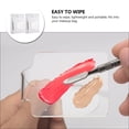 thumbnail image 4 of Miangastore Foundation Tray Nail Art Color Mixing Palettes White 2Pcs Spatulas, 4 of 9