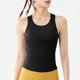 thumbnail image 5 of Tops de Yoga para Mujeres Manga Corta Cuello Redondo Deportes Elásticos, Top Ajustado para Primavera Verano Y Otoño, 5 of 5