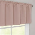 thumbnail image 6 of OVZME Blush Valance for Window 14 Inches long, Small Window Kitchen Valance Curtain, Rod Pocket Cafe Valance for Living Room Bedroom Bathroom Laundry Basement, 60"W x 14"L, 1 Piece, 6 of 8
