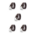 thumbnail image 1 of yingyy Stretch Braided Men Belt With Exquisite Craft And No Loose Thread Scratch-resistant PU Casual Coffee 110cm 5Set, 1 of 6