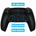 thumbnail image 6 of eXtremeRate Back Paddles Programable RISE4 V3 Remap Kit for PS5 Controller BDM-030 040 050, Upgrade Board Textured Black Redesigned Bottom Shell 4 Back Buttons Set for PS5 Controller - NO Controller, 6 of 7