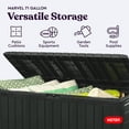 thumbnail image 4 of Keter Arden 71 Gallon Durable Resin Outdoor Deck Box Storage Organization, Graphite, 4 of 10