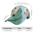 thumbnail image 3 of Baseball Cap, Dog Wrapped in Towel Trucker Hats Women Dad Hat for Workouts - Baseball hat Adjustable Size, 3 of 7