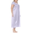 thumbnail image 6 of EZI Nightgowns for Women - Soft & Breathable Satin Night Gowns for Adult Women - Medium to Plus Size Womens Sleep Shirts - Long Mid-Length Nightgown, 6 of 9