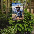 thumbnail image 2 of Yorkshire Terrier Yorkie Cowboy Welcome House Flag, 2 of 5