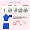 thumbnail image 7 of Miutii Kids Girls Tracksuit Sports Outfits Ballet Gymnastics Costume Athletic Crop Top with Shorts and Headwear Blue 12, 7 of 7
