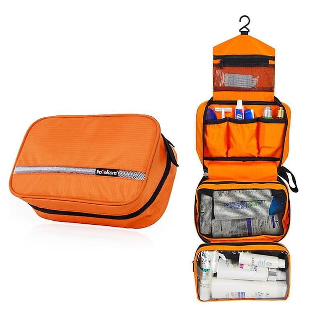 Neceser colgante para artículos de aseo, kit organizador de viaje para hombres y mujeres, cosméticos, maquillaje, bolsas de ducha con gancho resistente.