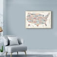 thumbnail image 3 of Trademark Fine Art 'US City Map' Canvas Art by Michael Mullan, 3 of 3