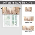 thumbnail image 6 of Winter Forest Landscape Rod Pocket Thermal Insulated Curtain Valance Snowy Pine Trees Snowflakes Nature Scenery Thermal Insulated Room Darkening Curtain for Dinning Room 54 by 18 in, 1 Panel, 6 of 6
