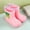 Pink, variant on Luogg Kids Rain Boots For Boys Non Lightweight Outdoor Daily Wear Comfortable Drawstring Ankle Booties Toddler To Youth Boys Rain Boots Size 2-3 Years