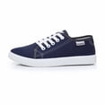 thumbnail image 3 of Women Low Top Canvas Sneakers, Lace Up Lightweight Casual Daily Walking Flat Fashion Shoes, 3 of 7