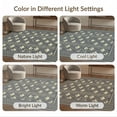 thumbnail image 7 of ODIKA Aesthetic Trellis Lattice Grid Interlocking Quatrefoil Bathroom for Queen Size Bedroom, Under Bed, Master Suite, Foldable Easy Care, 7 of 7