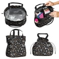 thumbnail image 2 of Halloween Trick or Treat Spooky Icons Drawstring Lunch Bag Women - Drawstring Lunch Bag Insulated for Work Office - Stain-Resistant Large Lunchbags for Women with Multi-Pockets, 2 of 6