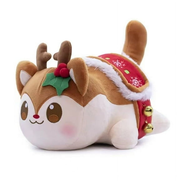 Aphmau Plush Cat Plush Doll Reindeer Cat 25cm, Graduation Gift, Cartoon Plush Doll Plush Gifts