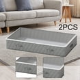 thumbnail image 6 of yotijay under Bed Storage Container Underbed Storage Bin 30L Large Capacity Non Woven Fabrics Low Profile for Comforter Wrapping Paper 2 Pieces, 6 of 9
