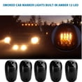 thumbnail image 3 of NPAUTO 5 luces LED de cabina de color ámbar ahumado de repuesto para Dodge Ram 1500 2500 3500 4500 5500 luces de techo con arnés de cableado, 3 of 5
