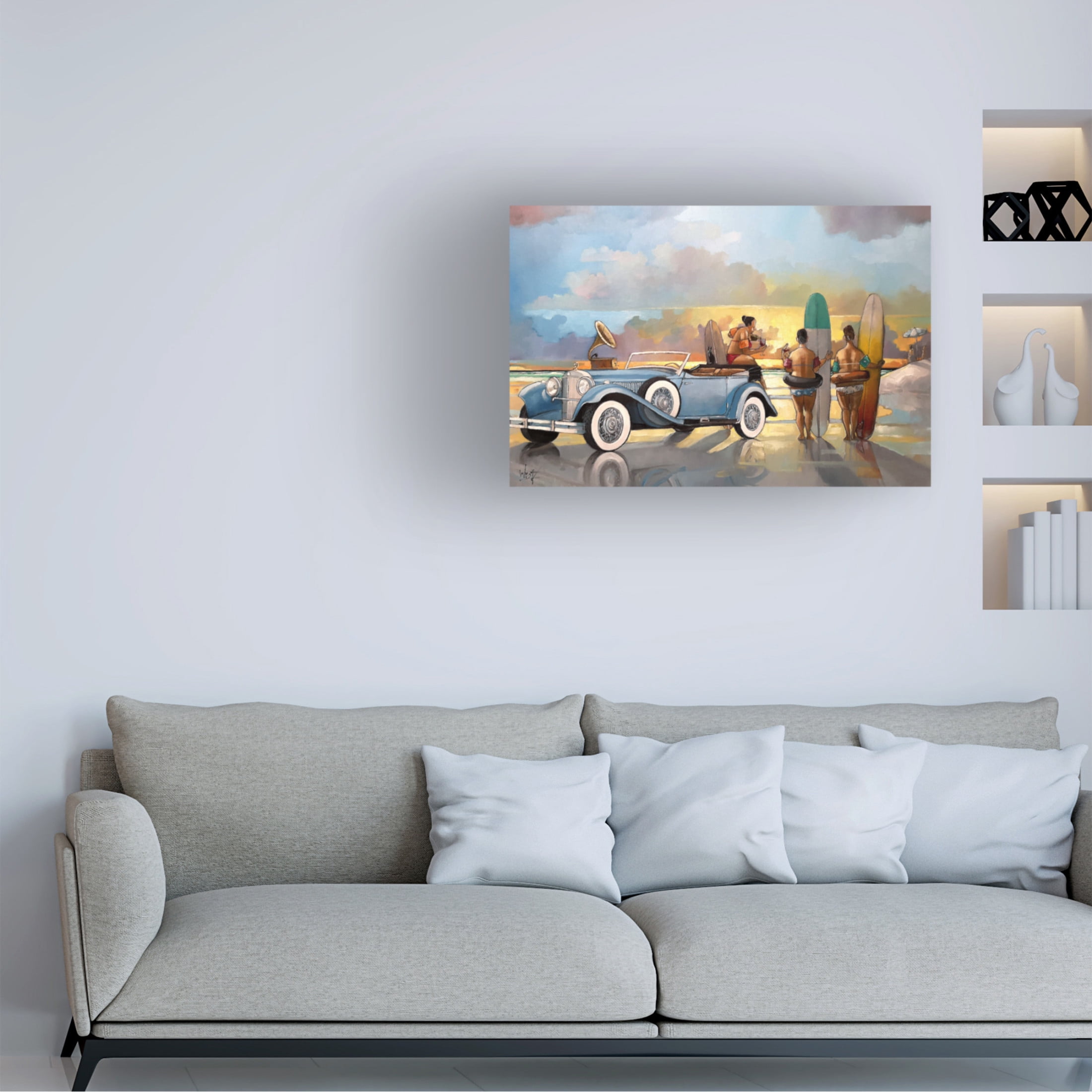 Canvas Wall Art - Ronald West 'Shubies' Wall Art for Living Room, Bedroom, or Office Décor by Trademark Fine Art - 24 x 16 Inches