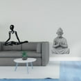 thumbnail image 2 of Thinker Abstract Sculpture Monkey Buddha Statue Desktop Figurine Lightweight PP Material for Indoor Meditation Space, 2 of 8