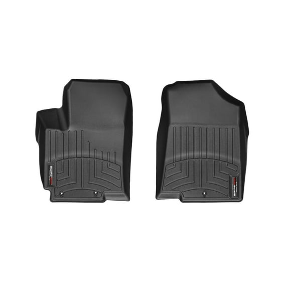 WeatherTech Custom Fit FloorLiners compatible with 2012-2017 Kia Rio - 1st Row (Driver & Passenger), Black