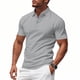 thumbnail image 1 of pstuiky camisetas de hombre, Camisa holgada informal de manga corta con cuello alto y botones y bolsillos ventilados para hombre camisas casuales para hombre l, 1 of 9