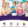 thumbnail image 6 of Exquisite 84" Round Tablecloth Cover - Purple Disposable Plastic Tablecloth - Heavy Duty Premium Plastic Disposable Table Cloth Round, 1 count, 6 of 7