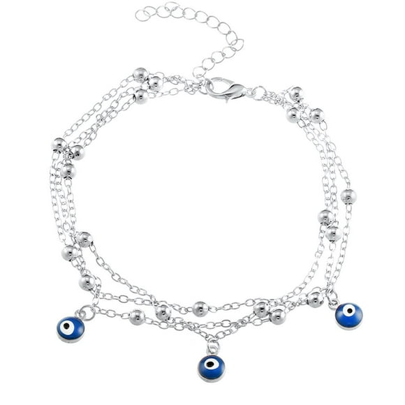 Turkish Eyes Beads Women Anklets Chain Girl Elegant Anklets Bracelets Lady Beach Bohemia Bracelets Foot Jewelry