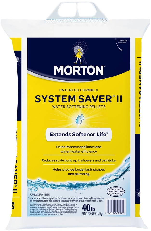 Morton Salt Utah Salt Pellets Bag, 40 Lb