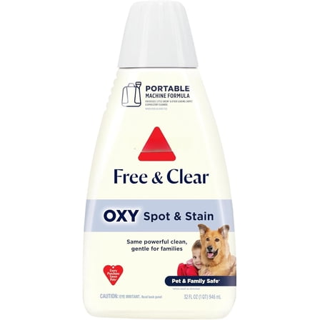 Little Green PET OXY Spot & Stain Free & Clear Portable Deep Cleaner Formula, 32 fl. oz