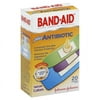 BAND-AID Plus Antibiotic Bandages Neon Colors Assorted Sizes 20 Each
