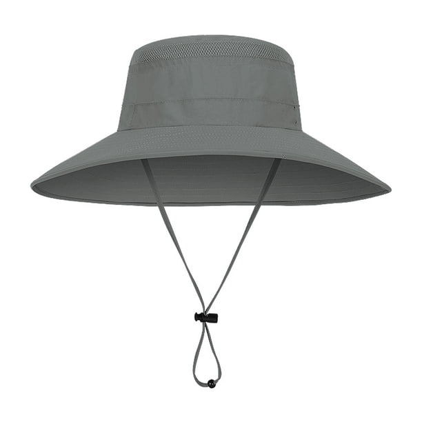 Sombrero de pescador con protección solar de verano de 60 cm de circunferencia, para hombre, para exteriores, impermeable y transpirable