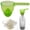 Green, variant on 1 Pack Multipurpose Measuring Spoon Funnel, 2-in-1 Scoop with Scale for Powders and Liquids, Durable ABS Plastic Tool for Kitchen, Laundry, Coffee and Protein, 12x6 cm (Red)