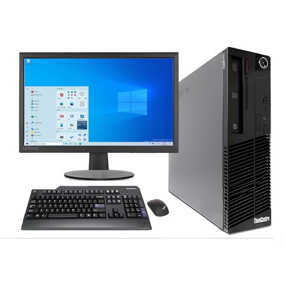 PC Lenovo sff m93p core i7 con 4GB y 1TB HDD con monitor 20pulg ThinkCentre Clase A