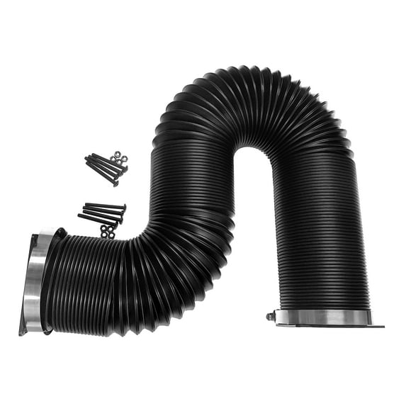 Coolerguys Thermal Plastic Duct with End Caps for Electronics and Crypto Mining (80mm Fan/3" 5-24")