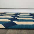 thumbnail image 3 of World Rug Gallery Contemporary Geometric Flatweave Indoor/Outdoor Area Rug - BLUE 5' X 7', 3 of 9