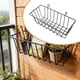 thumbnail image 5 of Cesta colgante de alambre de metal para montaje en pared, organizador decorativo de almacenamiento y exhibición para baños y dormitorios de estudiante Negro, 5 of 9