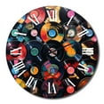 thumbnail image 4 of Designart "Melodic Colors of Vinyl Records III" Music Oversized Wall Clock, 4 of 5