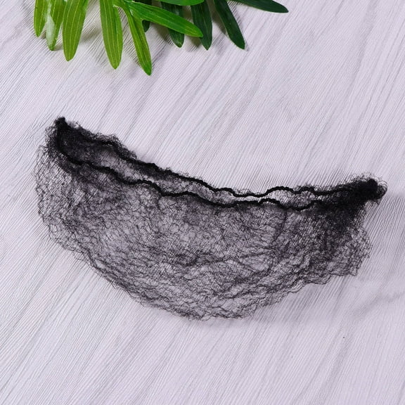 Yardwe 100Pcs Elastic Mesh Hairnet in Black for Wigs and Neat Hair Fixing
