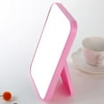 thumbnail image 5 of Makeup Mirror under $5! kkbbma Desktop Foldable Makeup Mirror Simple Portable Princess Mirror Square Makeup Mirror Small Mirror with Stand for Women, 5 of 8