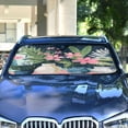thumbnail image 4 of Yayeee Car Windshield Sun Shade Universal Fit Front Visor Protector, Green Floral, 4 of 8