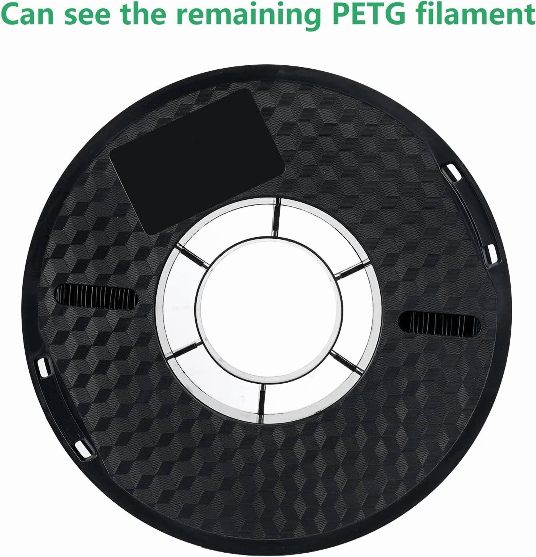 RHEA- Kingroon 1Kg Petg 1.75 Mm 3D Printer Filament Black Bundle Spool Roll Fdm
