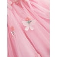 thumbnail image 7 of Suealasg Toddler Girl’s Slip Dress Floral Embroidery Butterfly Sleeveless Summer A-Line Dress Tulle Princess Dress, 7 of 7