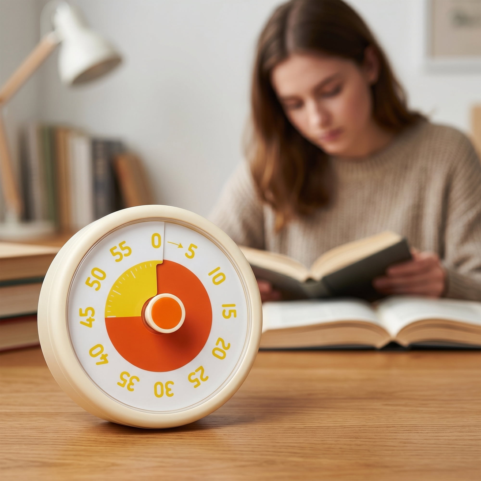 Unique Bargains 60 Minute Kitchen Digital Visual Timer Yellow-B