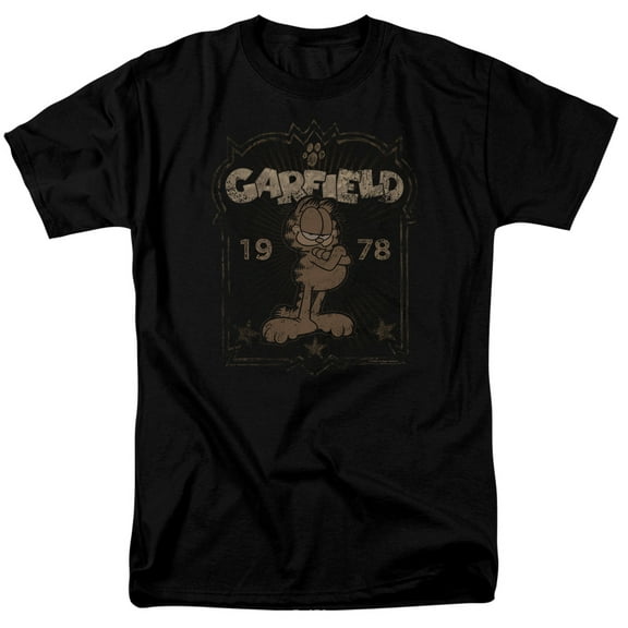 Garfield Est 1978 S/S Adult 18/1 T-Shirt Black