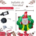 thumbnail image 2 of Inflable Navideño IMAR Corona 3D con Santa Claus Luz Led 1.50mts, 2 of 6