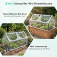 thumbnail image 2 of BPS Mini Greenhouse with 2 Zipper Doors, Portable Garden Greenhouse with Roll-up Zipper Doors, UV-Protected for Indoor Outdoor Plants and Herbs, 6'x3'x3', Transparent, 2 of 8