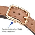 thumbnail image 4 of WFEAGL Leather Band iWatch SE Series Apple Watch Band 42mm 44mm 45mm Brown/Rose Gold, 4 of 8