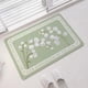 thumbnail image 5 of Alfombrilla de baño con forma de campana de viento simple y absorbente de diatomeas con diseño de orquídeas, alfombrilla antideslizante para puerta de baño, alfombra para lavabo de baño, 5 of 5