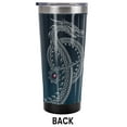 thumbnail image 2 of House of The Dragon Official Silver Dragon 20 oz Travel Tumbler, Stainless Steel, Vacuum Insulated with Leak Resistant Slide-Lock Lid, 2 of 6